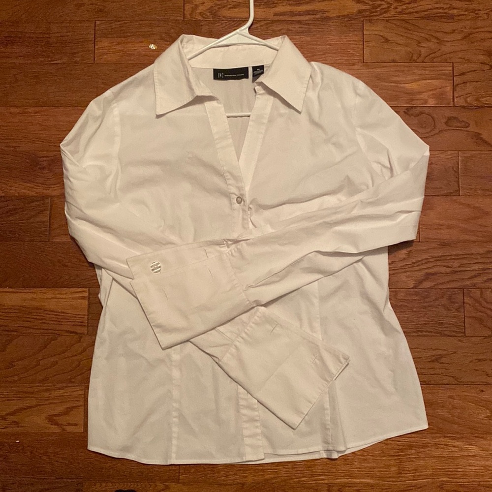 White collar dress shirt